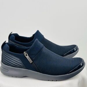 Bzees Axis Women’s Blue Lightweight Slip-on Side Zipper Size 7